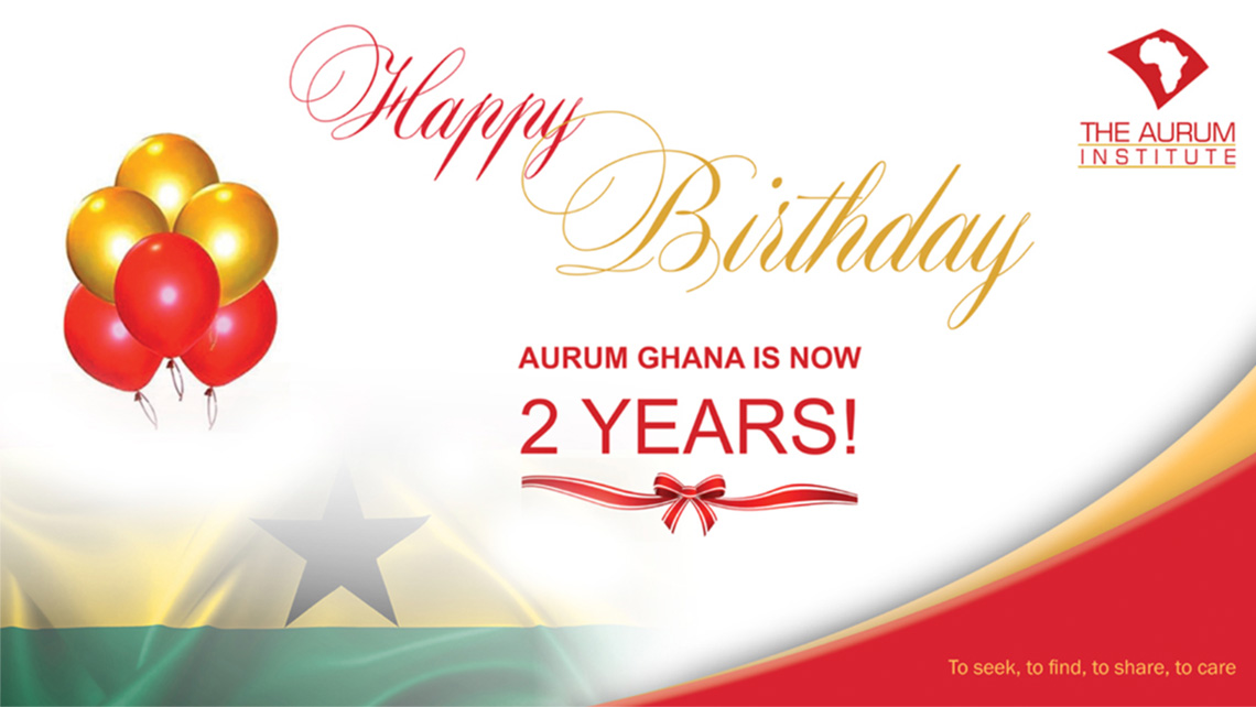 13 November- marks the second year of Aurum Ghana’s existence