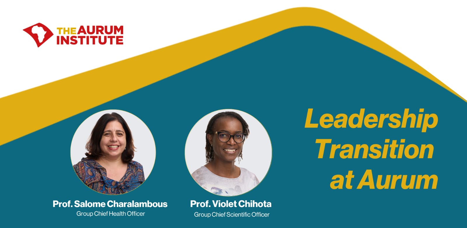 Leadership Transition at Aurum: Prof. Charalambous and Prof. Chihota